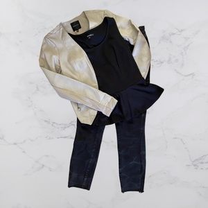 Bone Faux Leather Jacket